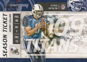 2009 Playoff Contenders #97 Kerry Collins Front
