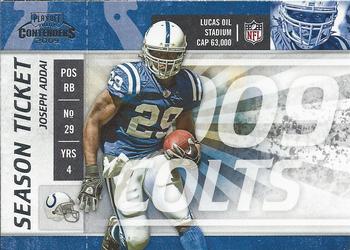 2009 Playoff Contenders #43 Joseph Addai Front