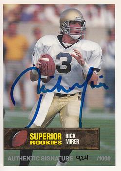 1994 Superior Rookies - Autographs #1 Rick Mirer Front