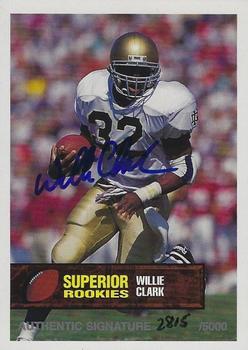1994 Superior Rookies - Autographs #5 Willie Clark Front