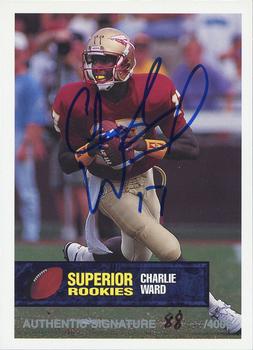 1994 Superior Rookies - Autographs #17 Charlie Ward Front