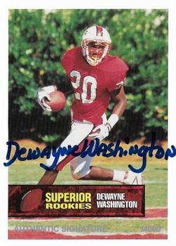 1994 Superior Rookies - Autographs #23 Dewayne Washington Front
