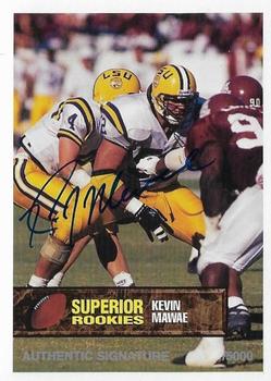 1994 Superior Rookies - Autographs #26 Kevin Mawae Front