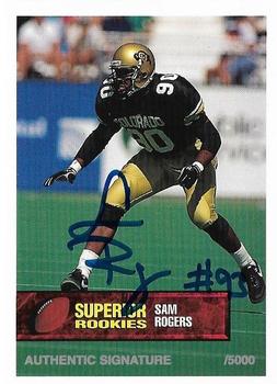 1994 Superior Rookies - Autographs #67 Sam Rogers Front