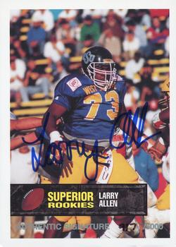 1994 Superior Rookies - Autographs #69 Larry Allen Front