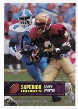 1994 Superior Rookies - Autographs #75 Corey Sawyer Front