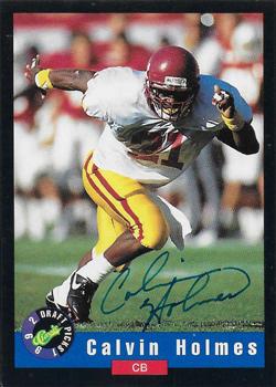 1992 Classic Draft Picks - Autographs #NNO Calvin Holmes Front