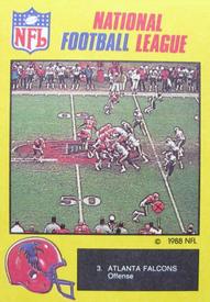 1988 Monty Gum NFL - Stickers #3 Atlanta Falcons Front