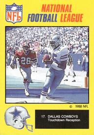 1988 Monty Gum NFL - Stickers #17 Dallas Cowboys Front
