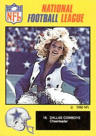 1988 Monty Gum NFL - Stickers #18 Dallas Cowboys Front