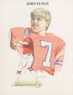1989 All Time Great Quarterbacks #19 John Elway Front