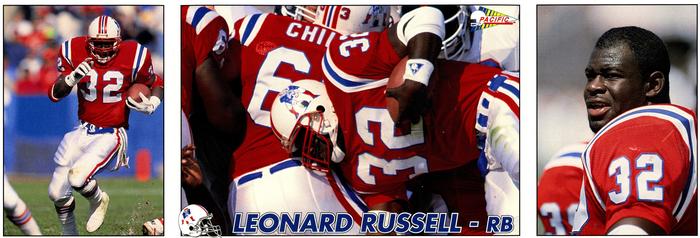1992 Pacific Triple Folder #17 Leonard Russell Front