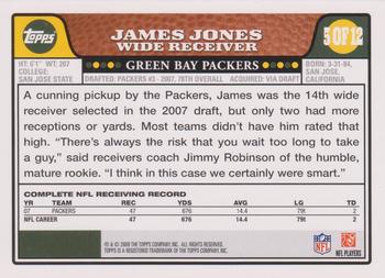 2008 Topps Green Bay Packers #5 James Jones Back