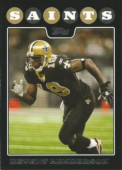 2008 Topps New Orleans Saints #7 Devery Henderson Front