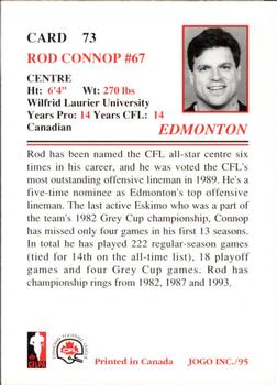 1995 JOGO #73 Rod Connop Back