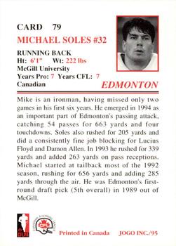 1995 JOGO #79 Michael Soles Back