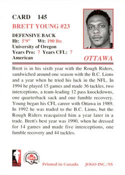 1995 JOGO #145 Brett Young Back