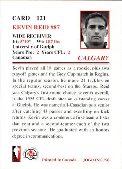 1996 JOGO #121 Kevin Reid Back