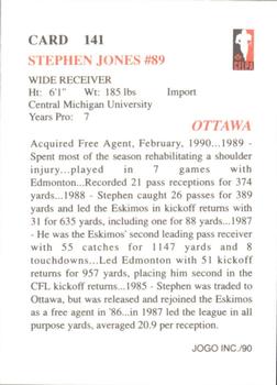 1990 JOGO #141 Stephen Jones Back