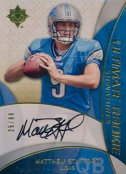 2009 Upper Deck Ultimate Collection #201 Matthew Stafford Front