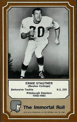 1975 Fleer Football Patches - Immortal Roll #64 Ernie Stautner Front