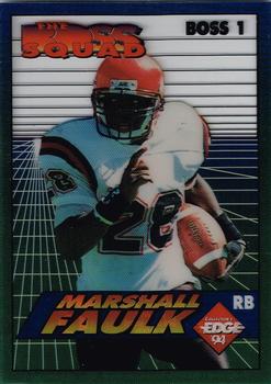 1994 Collector's Edge - The Boss Squad Promos #1 Marshall Faulk Front