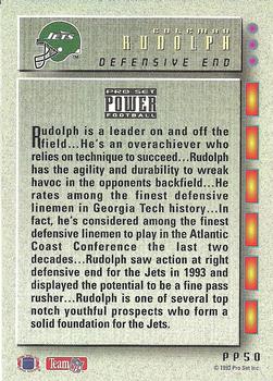 1993 Pro Set Power Update - Power Prospects Gold #PP50 Coleman Rudolph Back