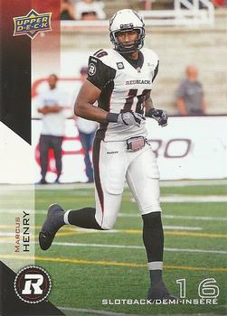 2014 Upper Deck CFL #62 Marcus Henry Front