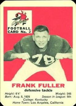 1960 Mayrose Franks St. Louis Cardinals #2 Frank Fuller Front