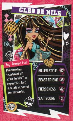 2013 Top Trumps Monster High Minis #NNO Cleo De Nile Front