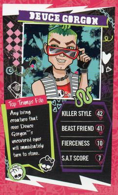 2013 Top Trumps Monster High Minis #NNO Deuce Gorgon Front