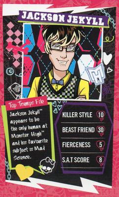 2013 Top Trumps Monster High Minis #NNO Jackson Jekyll Front