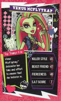 2013 Top Trumps Monster High Minis #NNO Venus McFlytrap Front