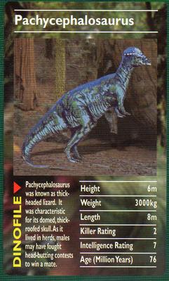 2003 Top Trumps Dinosaurs #NNO Pachycephalosaurus Front