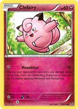 2014 Pokemon XY Furious Fists #70 Clefairy Front