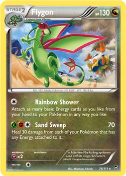 2014 Pokemon XY Furious Fists #76 Flygon Front