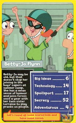 2010 Top Trumps Specials Phineas and Ferb #NNO Betty-Jo Flynn Front