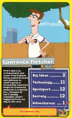 2010 Top Trumps Specials Phineas and Ferb #NNO Lawrence Fletcher Front