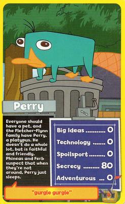 2010 Top Trumps Specials Phineas and Ferb #NNO Perry Front