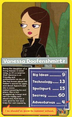 2010 Top Trumps Specials Phineas and Ferb #NNO Vanessa Doofenschmirtz Front