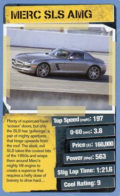 2012 Top Trumps Top Gear Cool Cars 2 #NNO Merc SLS AMG Front