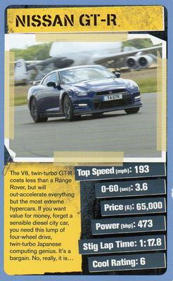 2012 Top Trumps Top Gear Cool Cars 2 #NNO Nissan GT-R Front