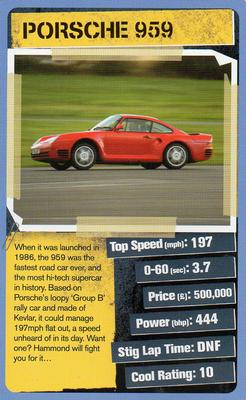 2012 Top Trumps Top Gear Cool Cars 2 #NNO Porsche 959 Front