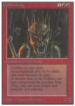 1993 Magic the Gathering Unlimited #NNO Goblin King Front