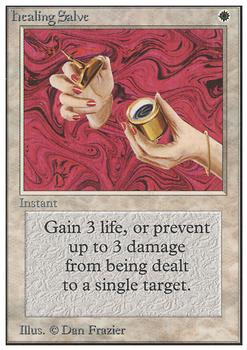 1993 Magic the Gathering Unlimited #NNO Healing Salve Front