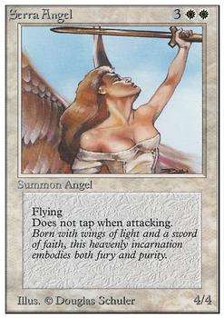 1993 Magic the Gathering Unlimited #NNO Serra Angel Front