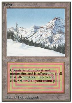 1993 Magic the Gathering Unlimited #NNO Taiga Front