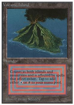1993 Magic the Gathering Unlimited #NNO Volcanic Island Front