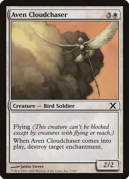 2007 Magic the Gathering 10th Edition #7 Aven Cloudchaser Front