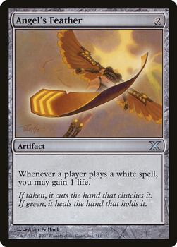 2007 Magic the Gathering 10th Edition #311 Angel's Feather Front